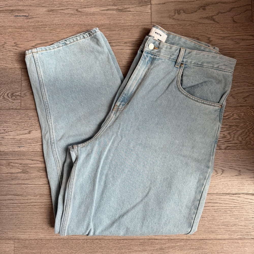 KOTN Men’s Size 40 Blue Baggy Jeans Relaxed Fit Denim Trousers